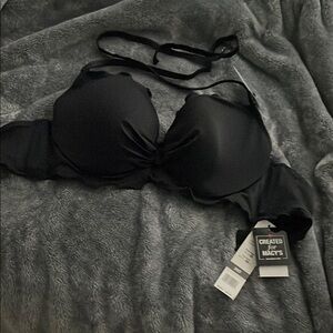 Elegant Black Bikini Top by Created for Macy's NWT